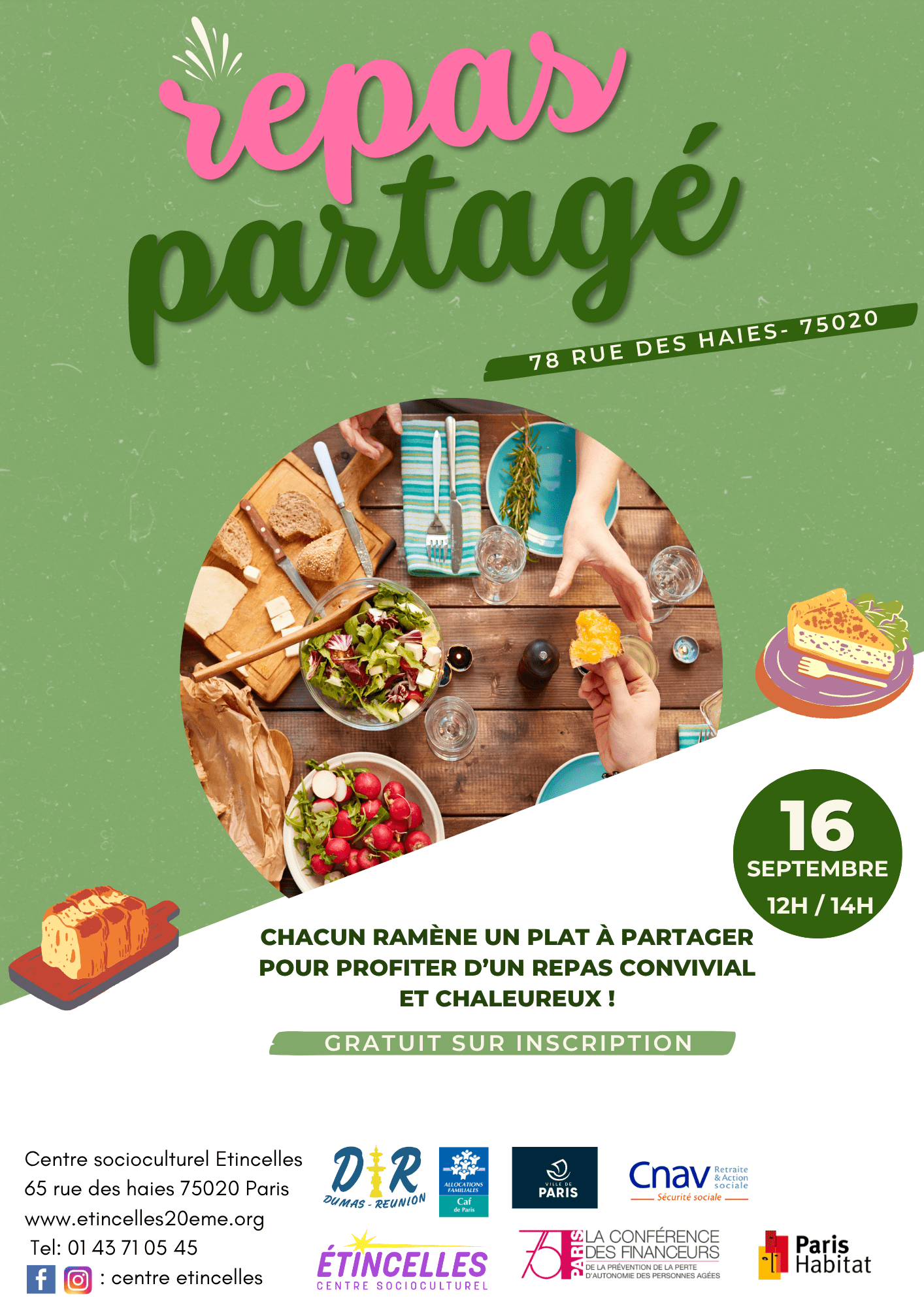 REPAS PARTAGÉ | Etincelles