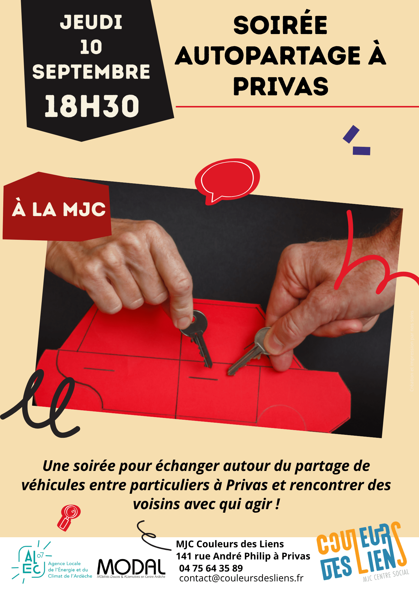 Soirée autopartage | Couleurs des Liens