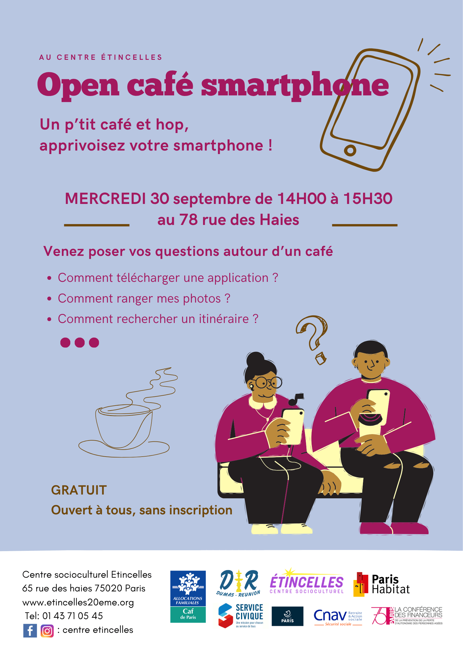 OPEN CAFÉ SMARTPHONE | Etincelles