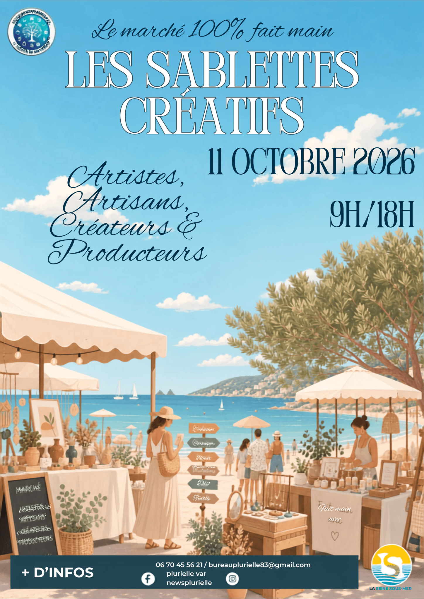 Stand au Marché créatif des Sablettes | Ch'amis pour la vie