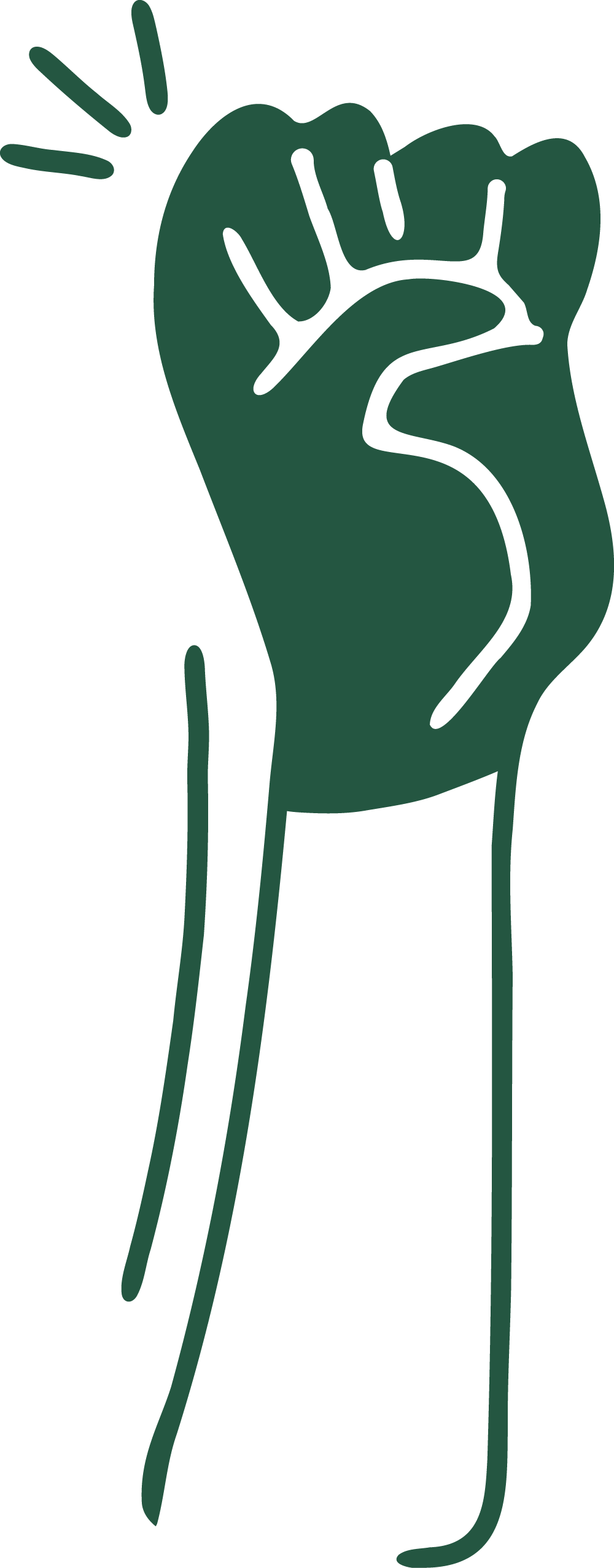 Illustration d’un poing levé