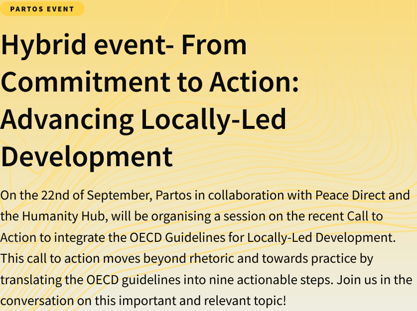 Hybrid event- From Commitment to Action: Advancing Locally-Led Development | Forus