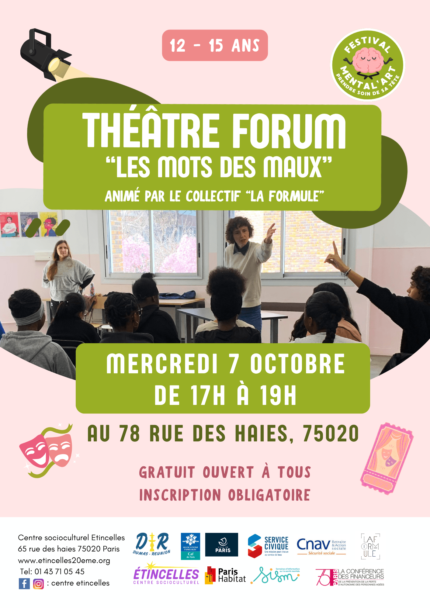 THÉÂTRE FORUM "LES MOTS DES MAUX" | Etincelles