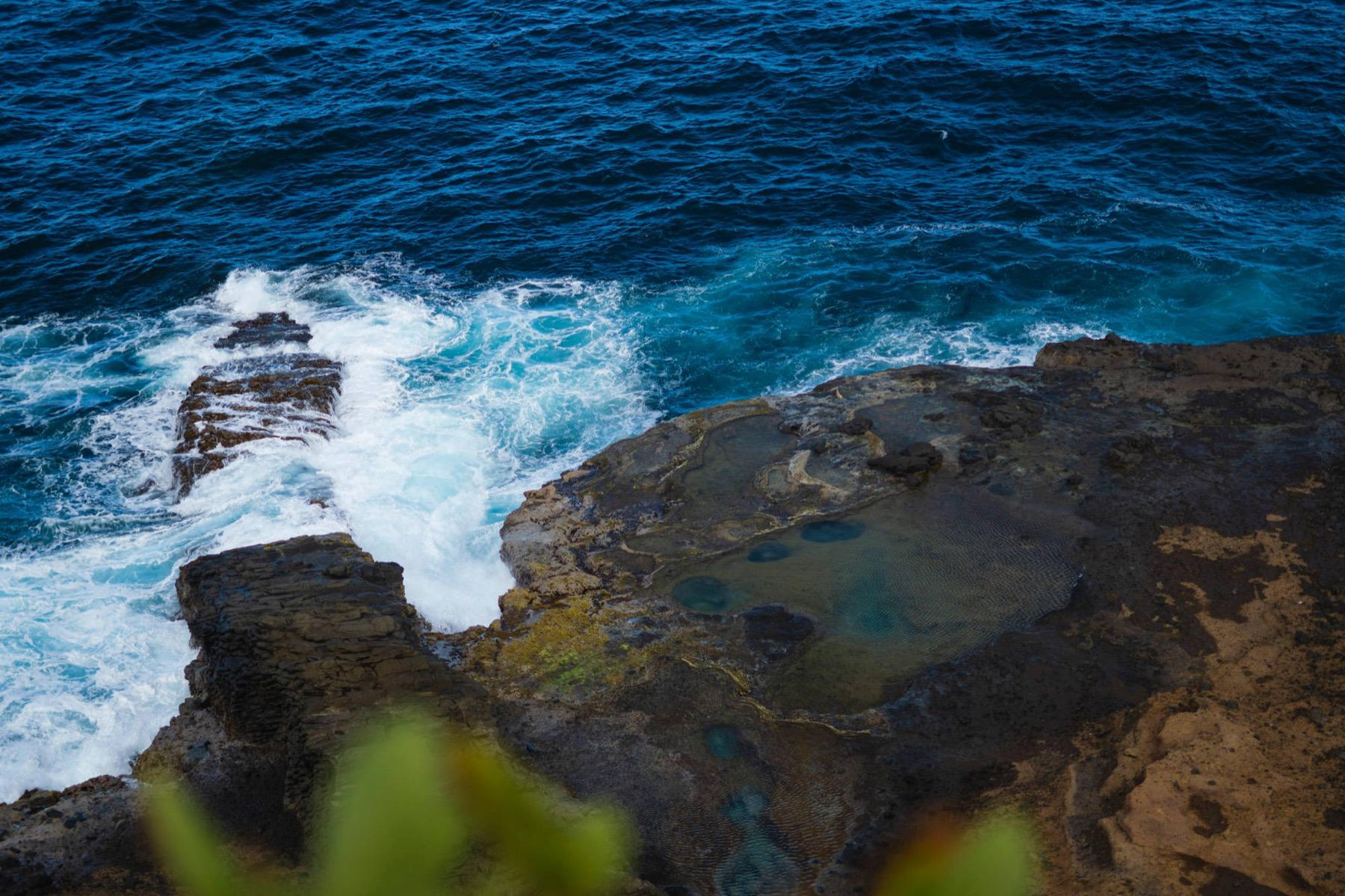 Côte de la Dominique, vue sur la mer