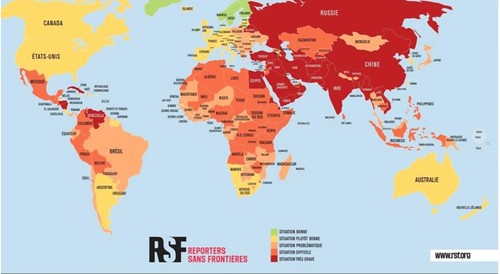 Tự do báo chí : Việt Nam đứng hạng áp chót | Vietnam Fraternité