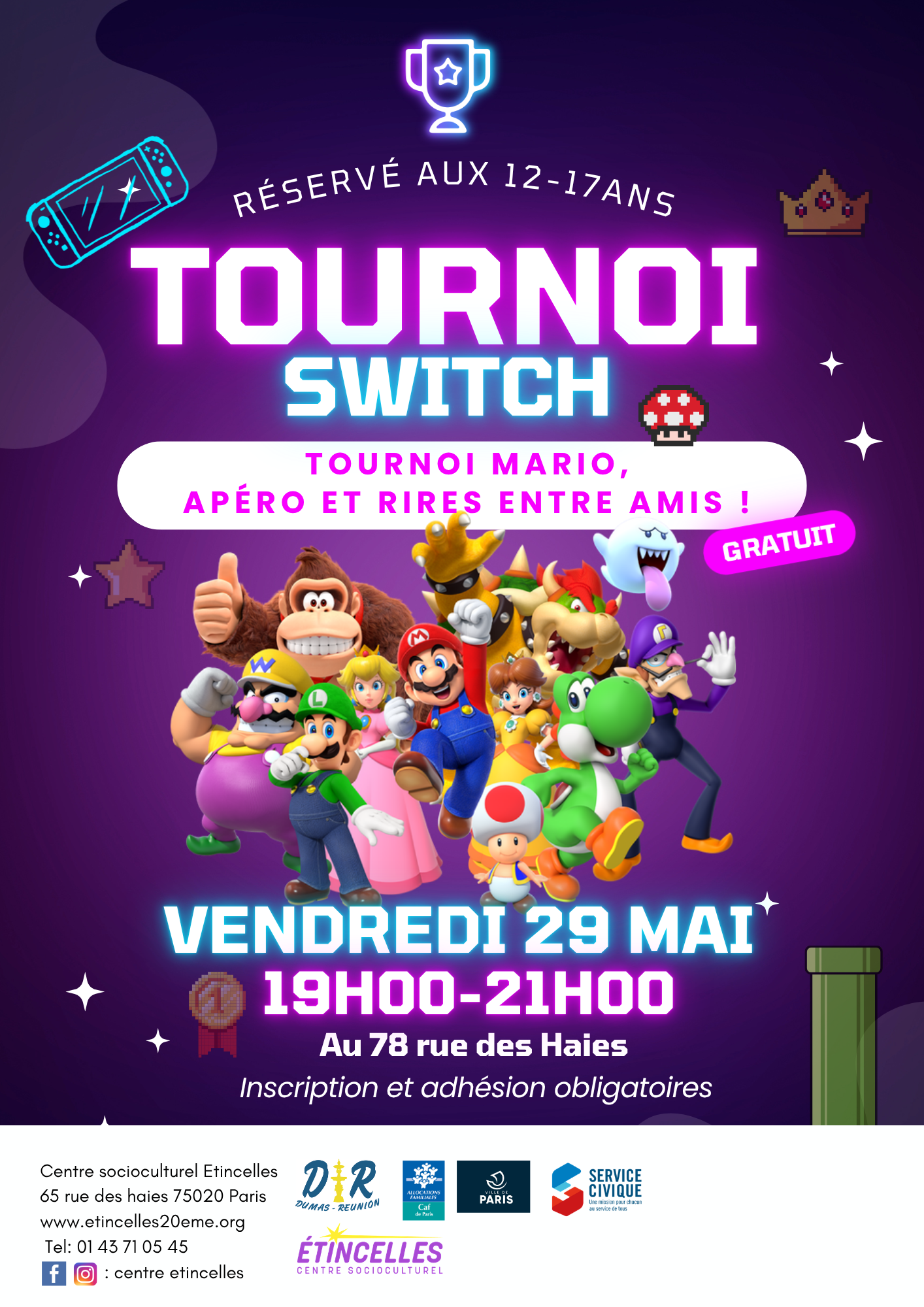 TOURNOI SWITCH 🍄 | Etincelles