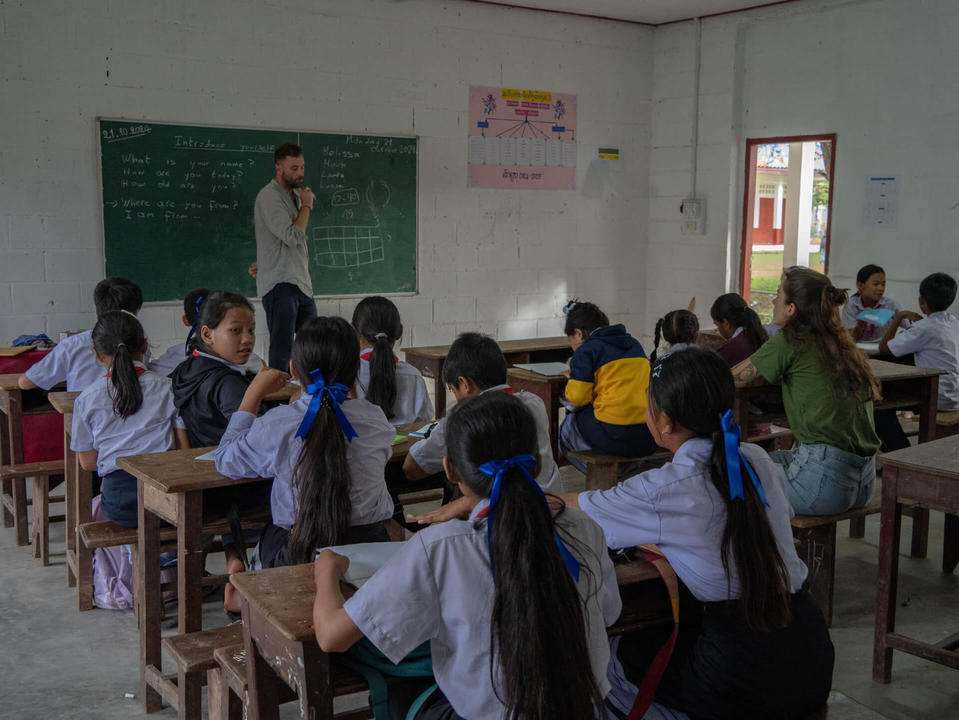 Une classe d’une école d’anglais NK Seeds